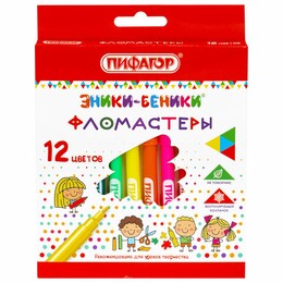 Фломастеры 12цв. Пифагор Эники-беники (1/12)