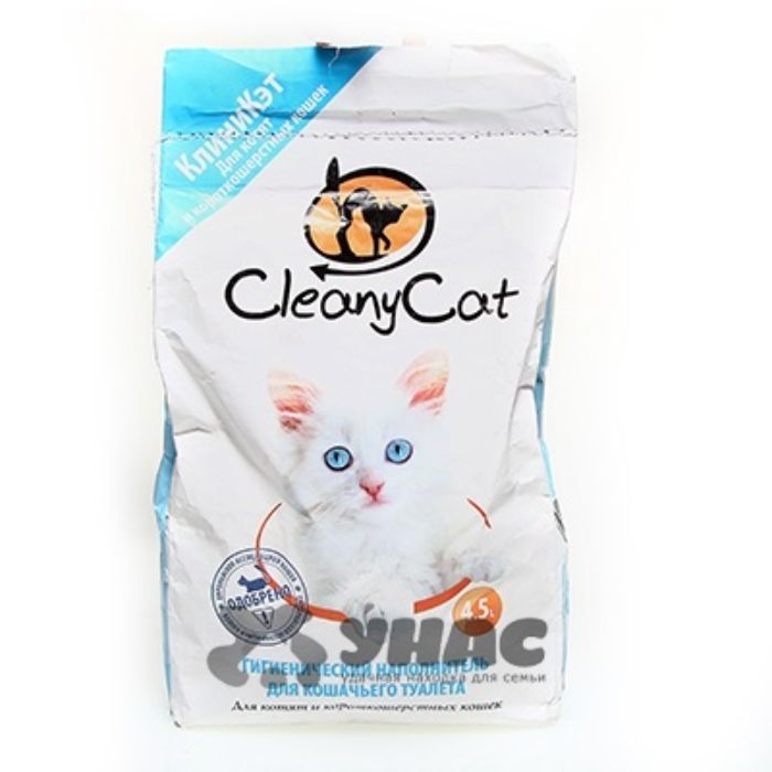 Наполнитель CleanyCat для котят и кошек 4,5л.(1/4)